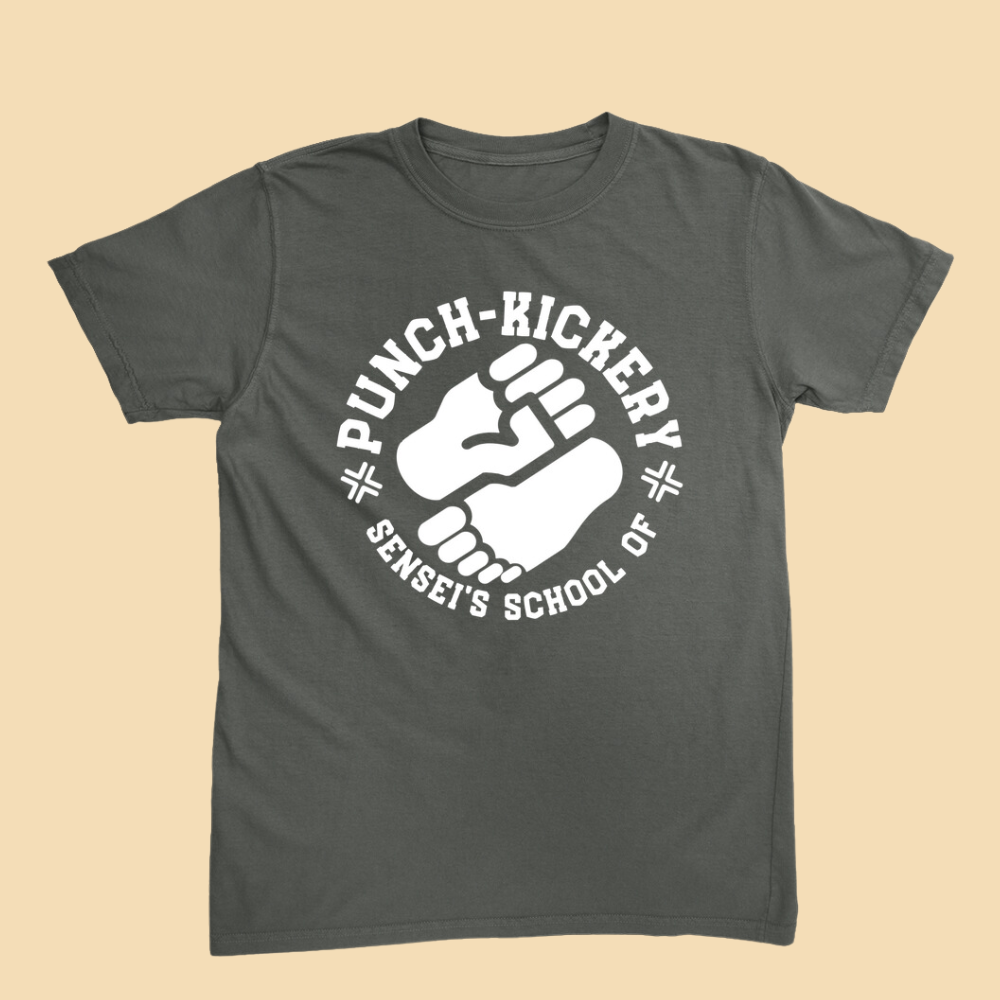 Sensei's School of Punch Kickery T-Shirt Pepper