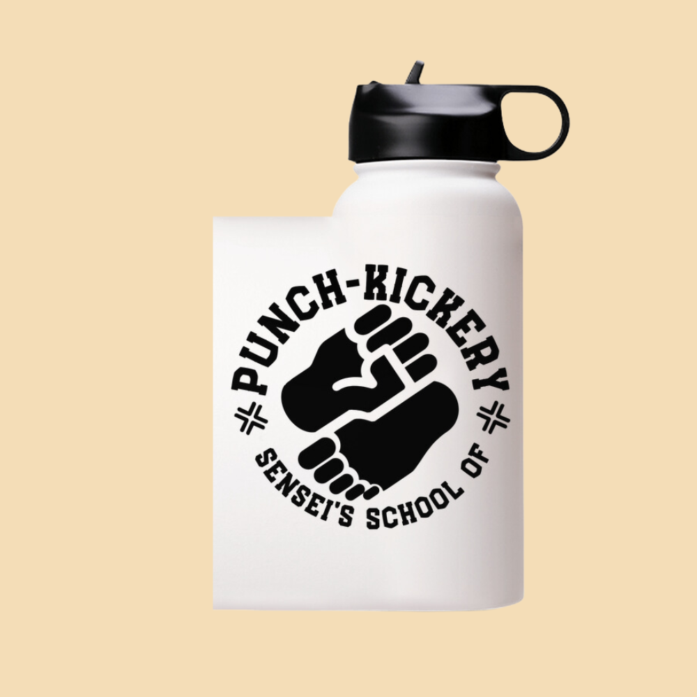 Sensei's School of Punch Kickery Water Bottle